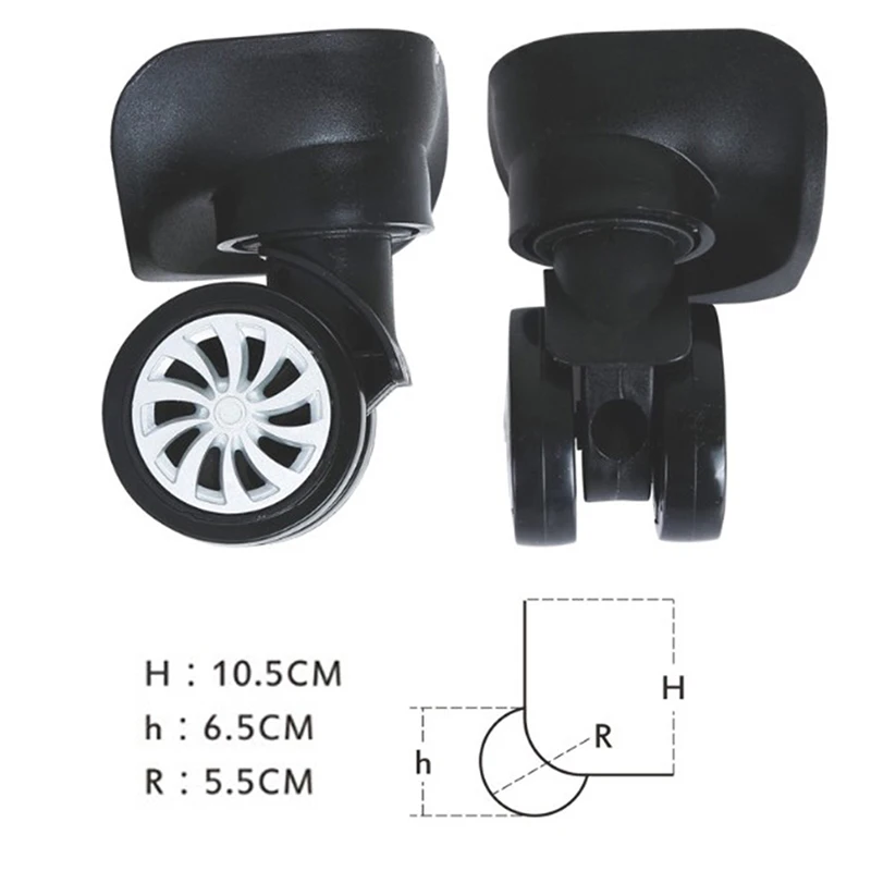 4 Stücke Koffer Gepäck Universal 360 Grad Schwenkräder Trolley Rad Werkzeuge