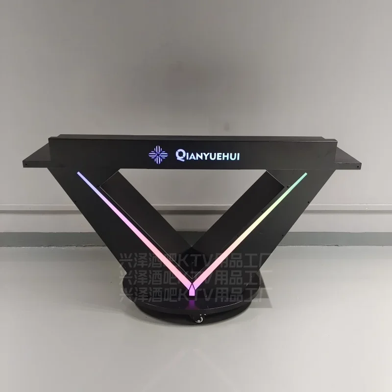Bar DJ table DJing table KTV party room luminous colorful removable stainless steel acrylic LED DJing table