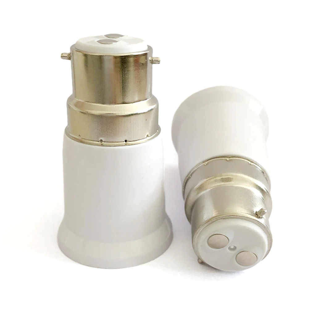 1/4/10 pz Senza Saldatura B22 A E27 Presa di Luce Adattatore Portalampade Portalampade Convertitore Estesa Lampada Lampadina supporto di conversione