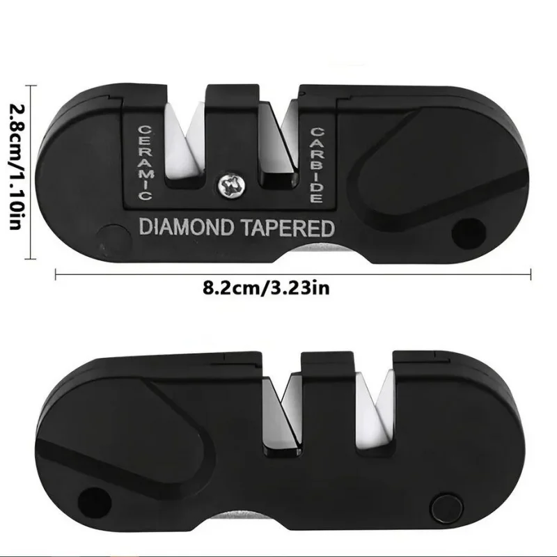 แบบพกพาทังสเตนเซรามิคคาร์ไบด์มีด Whetstone Sharpener เครื่องมือ Camp กลางแจ้งมีด Sharpener