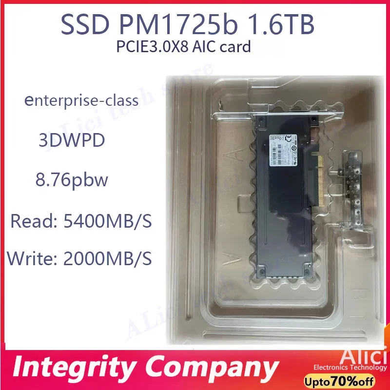 For Samsung PM1725B PM1735 1.6T/3.2T AIC plug-in SSD Enterprise solid state Drive card 3DWPD