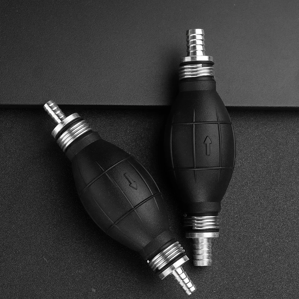 1pc 6mm/8mm/10mm/12mm bomba de combustível de borracha alumínio mão linha da bomba de combustível mão primer lâmpada todos os combustíveis para carro barco marinho popa