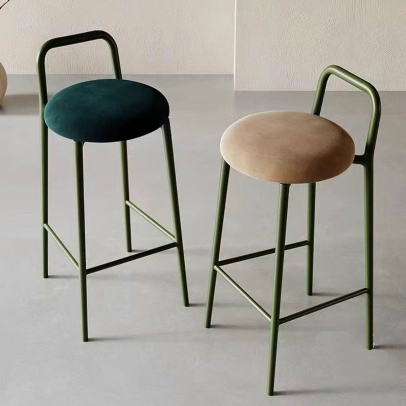 Silla alta de barra trasera, taburete simple moderno, silla ktv, cajero, escritorio frontal, se puede apilar, taburete alto con bolsa suave para el hogar