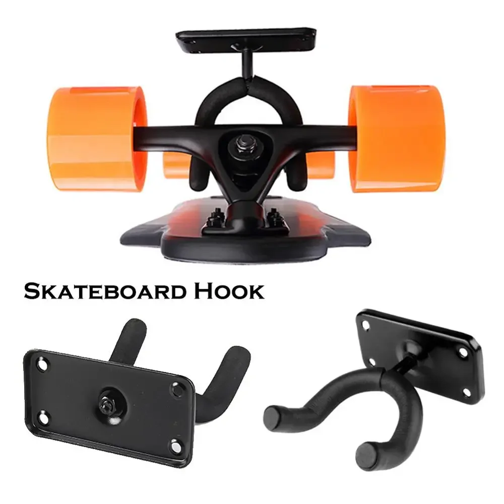 Montagem na parede skate deck display montagem na parede cabide horizontal rack estável e resistente longboard armazenamento rack de exibição acessório