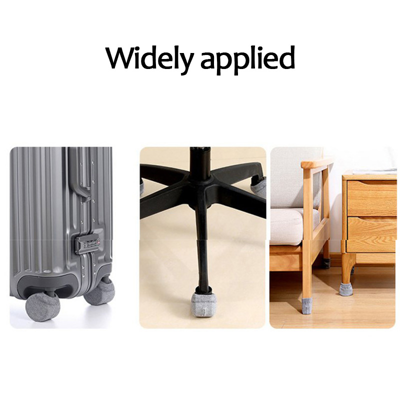 Capa de roda de bagagem multiuso, 4 unidades, malha, pode ser usada para rodas de bagagem, maçanetas redondas, rodas de cadeira de escritório