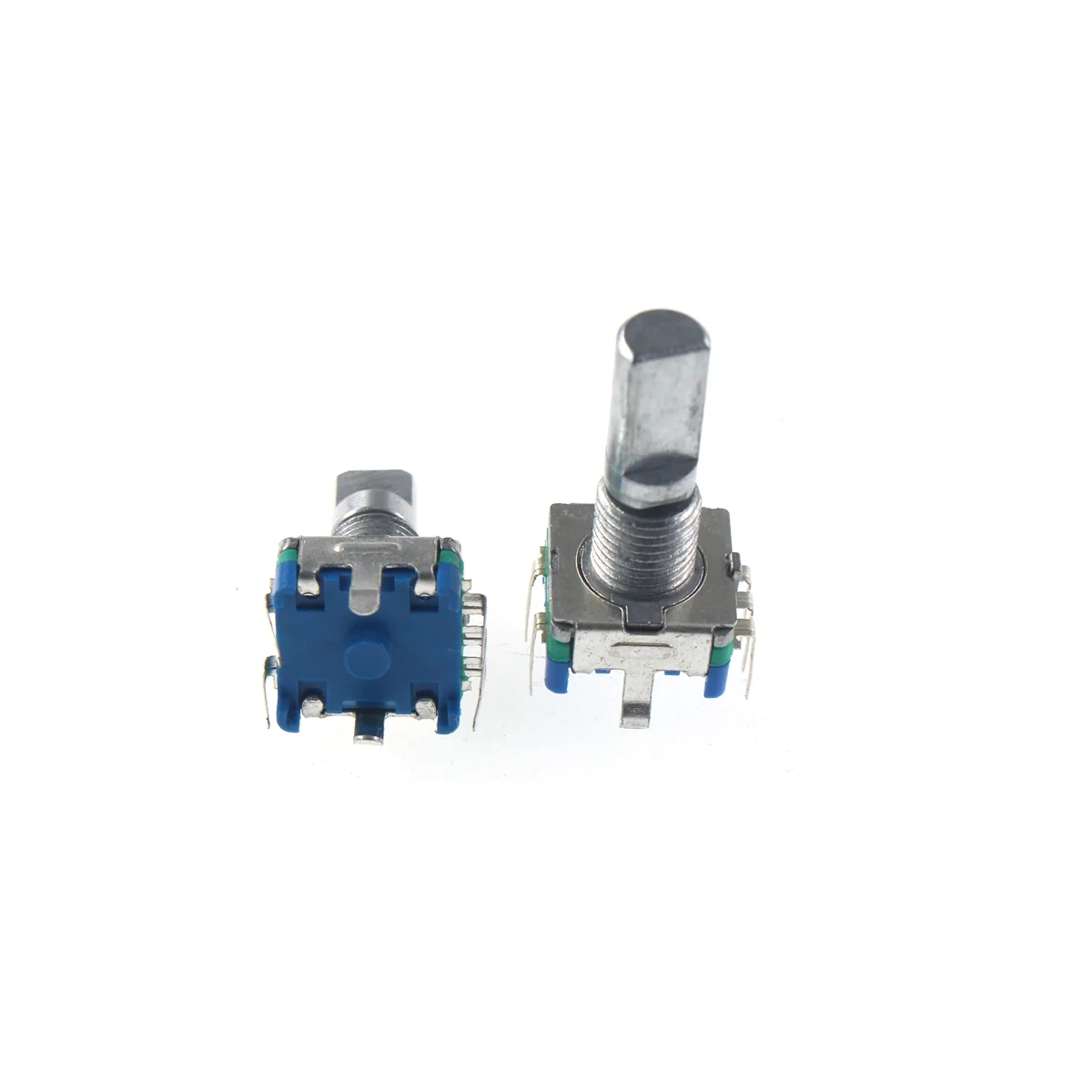 Encoder rotativo asse metà / prugna 2 pezzi, lunghezza impugnatura 15mm / 20mm interruttore codice/EC11/potenziometro digitale con interruttore