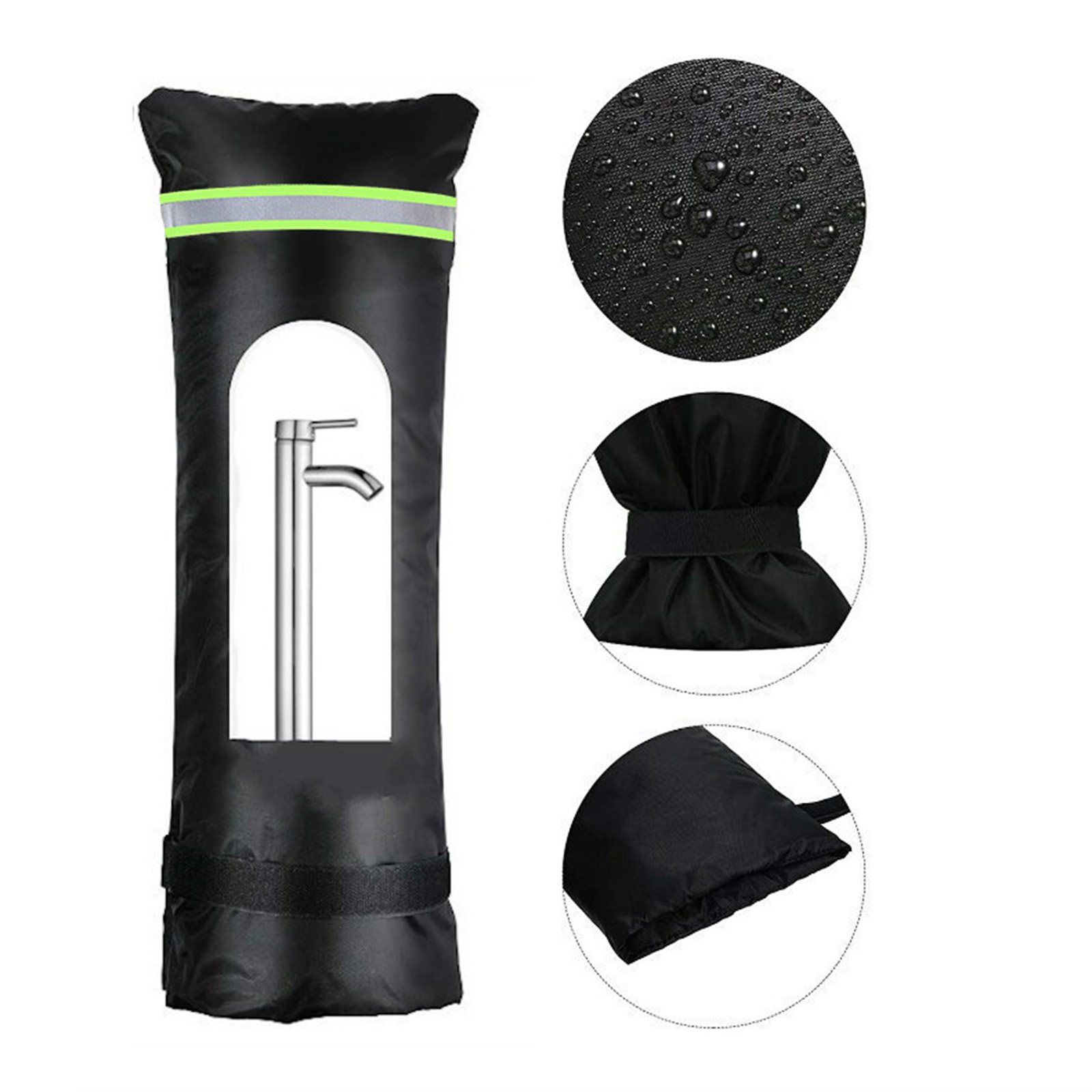 Capa impermeável para torneira, tampa de tecido oxford, anti-chuva, jardim e acessórios de cozinha