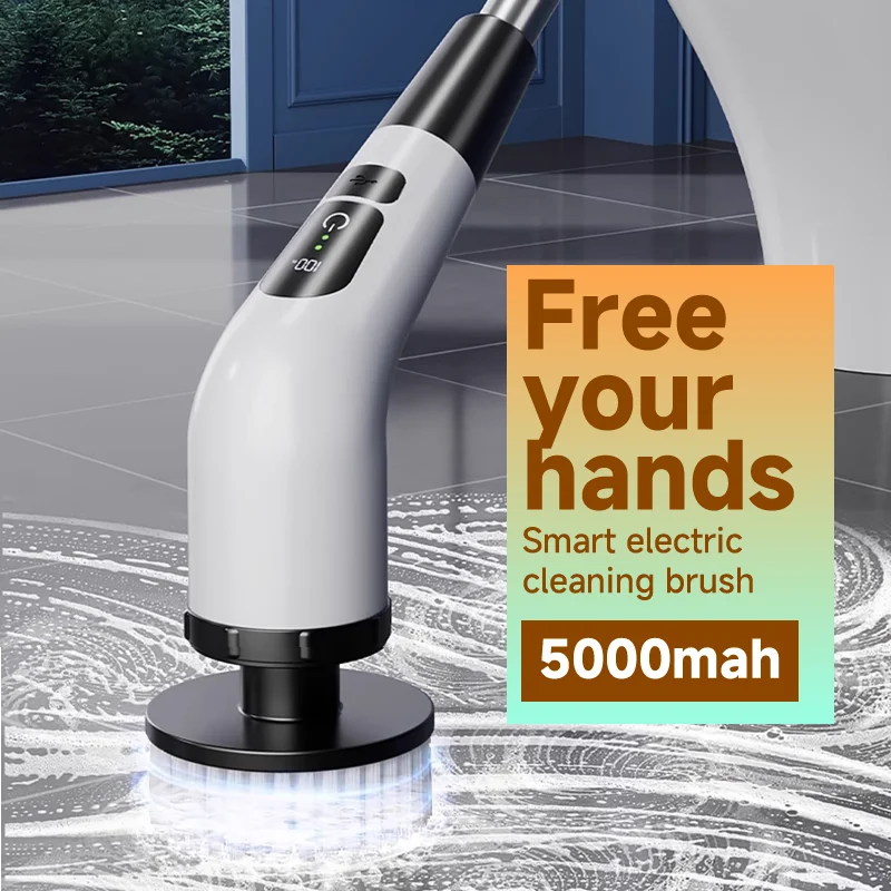 Cepillo de limpieza eléctrico multiusos para el hogar, depurador giratorio inalámbrico, utensilios de cocina, cepillos para el pelo, escoba de baño, fregonas para inodoro