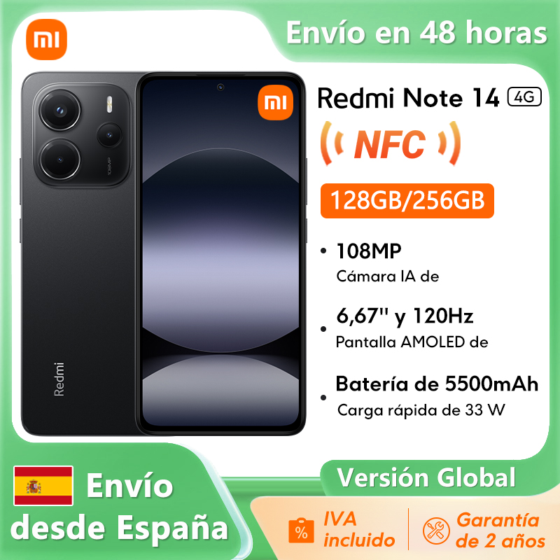 Versão global redmi note 14 helio G99-Ultra 128gb/256gb 108mp ai câmera 6.67 ''120hz tela amoled suporte nfc