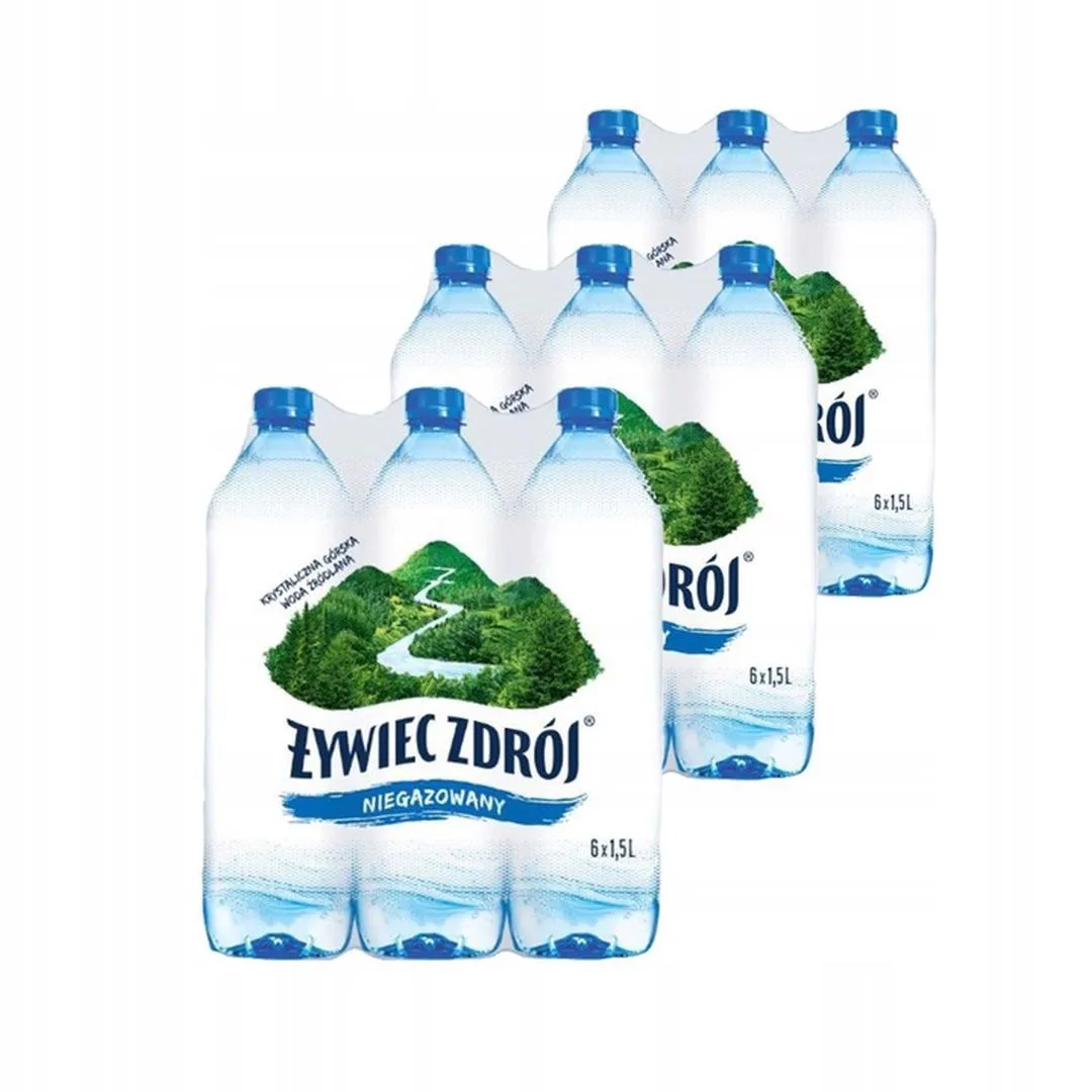 Żywiec Zdrój Niegazowany Woda źródlana 1,5 l x 18 sztuk
