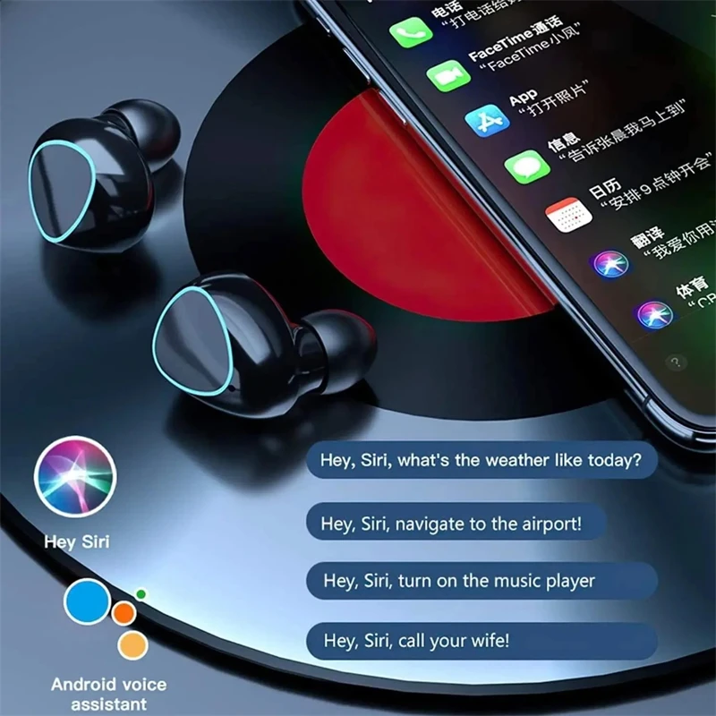 Cuffie Bluetooth wireless originali Cuffie Bluetooth con microfono Auricolari Caricabatterie Display a LED Auricolari Fone M10