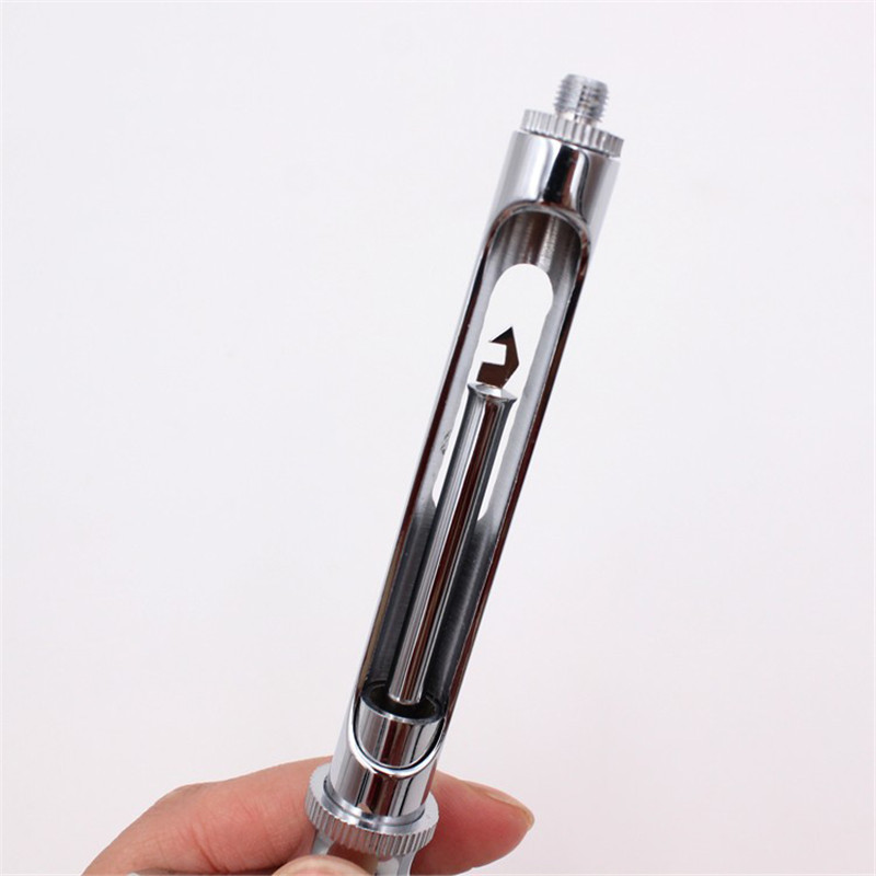 1 Set Zahnmedizin-Injektionsspritze, hakenförmiger, scharfer Kopf, Edelstahl, Dental-Spritze, chirurgisches Instrument, 1,8 ml