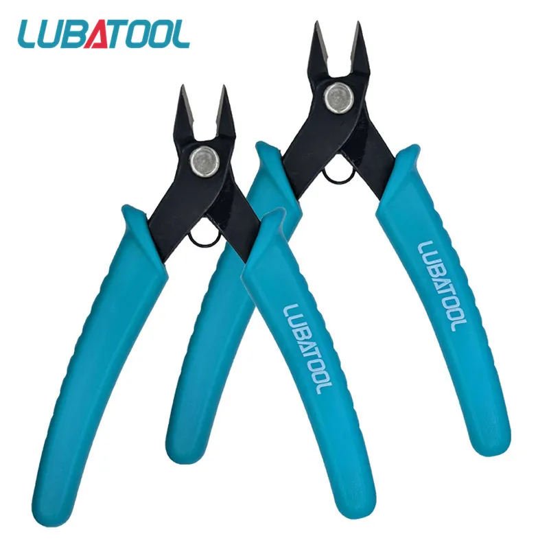 LUBATOOL Micro Wire Cutter Precision Electronics Flush Cutter and Side Cutting Pliers Clean Cut for Model Jewelry Model Kits