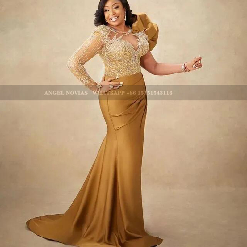 Aangepaste lange zeemeermin bruidsmeisjesjurk met split avond prom formeel feest verjaardag beroemdheid moeder van bruidegom toga's jurk