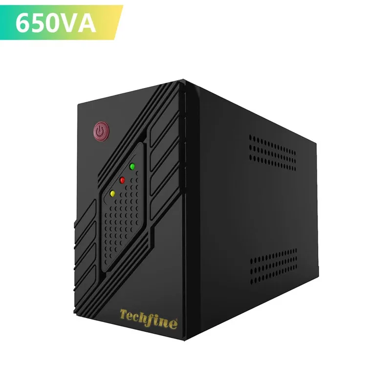 Techfine UPS 650VA Uninterruptible Power Supply 12VDC 220VAC 360W Backup Offline UPS for Computer