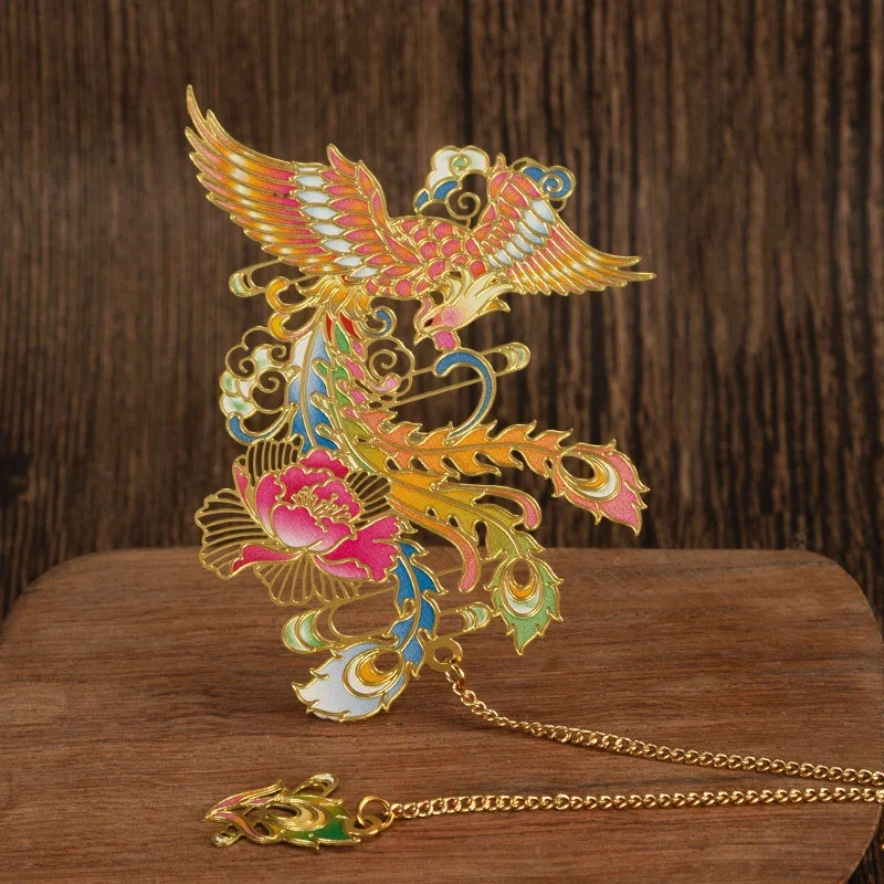 Kim Loại Sang Trọng Đánh Dấu Trang Trung Quốc Phong Cách Retro Hình Dáng Con Vật Văn Phòng Phẩm Sáng Tạo Giáo Viên Trường Học Sinh Vật Dụng Văn Phòng