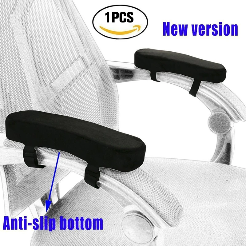 Almohadilla de espuma viscoelástica para reposabrazos, cojín de rebote lento para silla, Codera, funda de brazo para silla de oficina, novedad