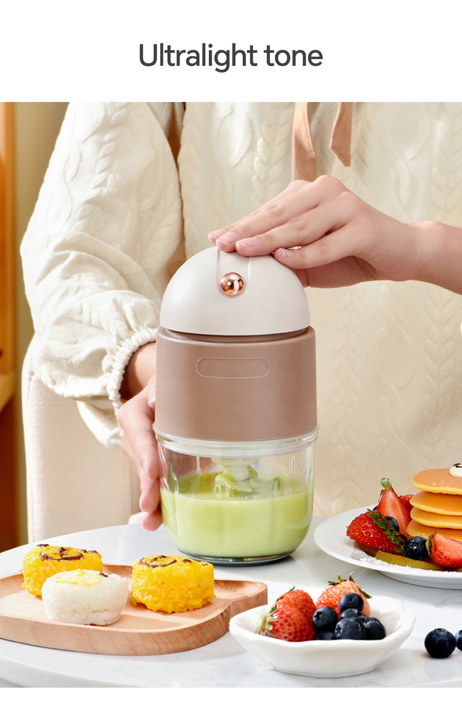Demute Multifunctional baby food processor mini electric meat grinder food processor high quality mini chopper