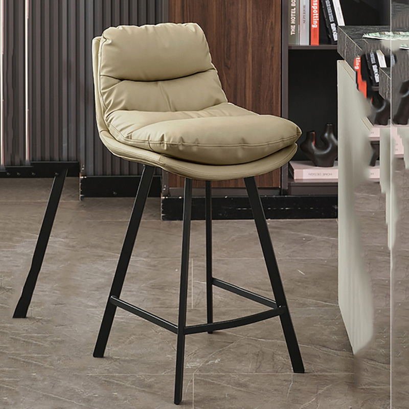 Licht Luxus Bar Stühle Hause Einfache Komfortable Hohe Bar Stuhl Küche Ästhetischen Nordic Balkon Metall Sillas Salon Möbel