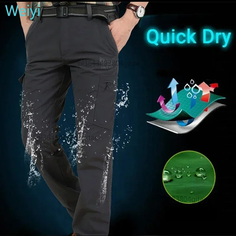 Pantalon Cargo tactique imperméable d'extérieur pour hommes, respirant, décontracté, militaire, Long, séchage rapide, été