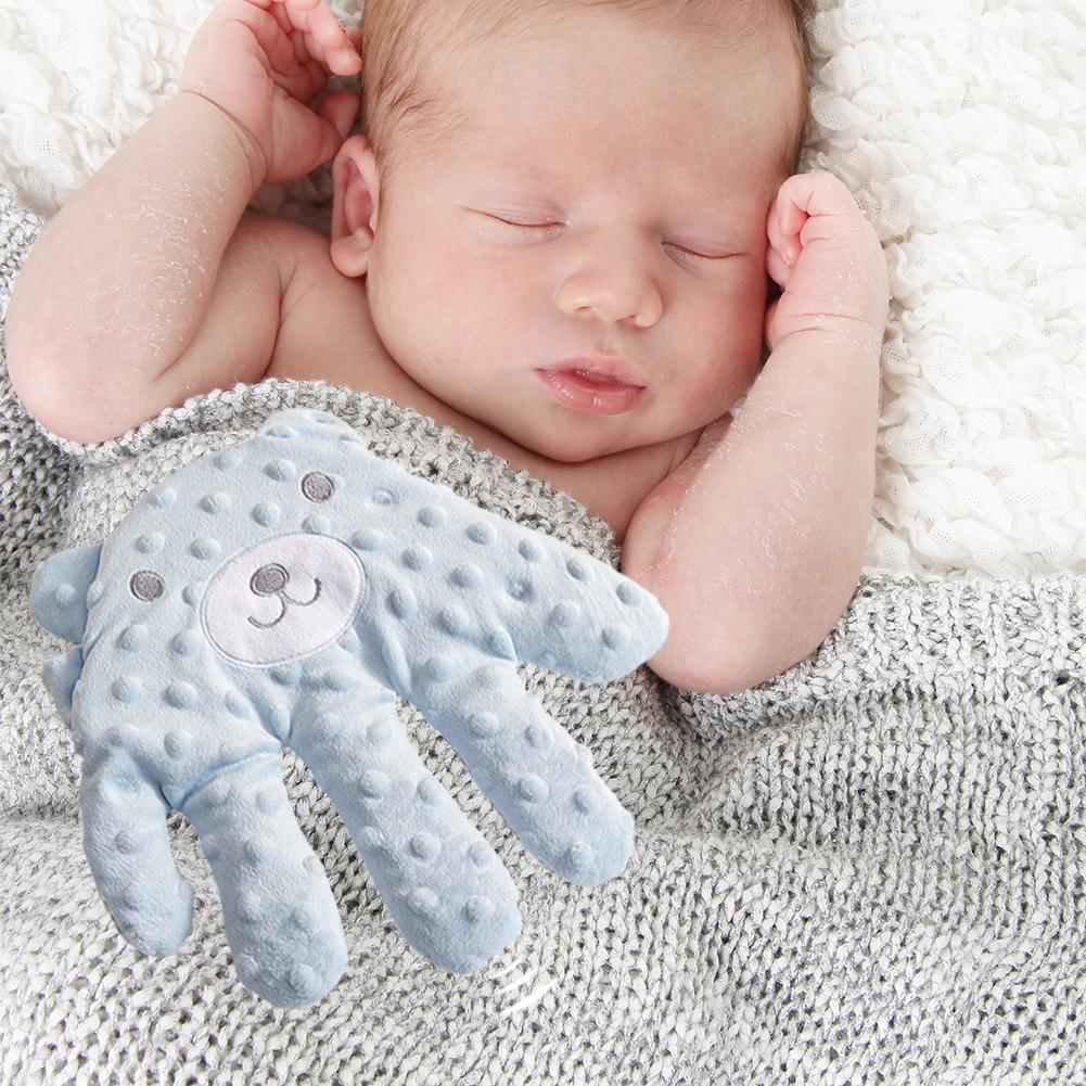 Almohada calmante para dormir de bebé, acapa automáticamente, Palma de felpa a coaxial, artefacto para dormir, seguridad eléctrica cómoda antifright