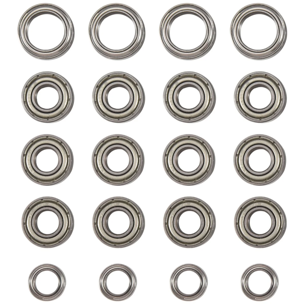 20pcs kugellager kit für tamiya tt01 TT-01 tt01d tt01e tt01r df02 1/10 rc auto aufrüstung teile