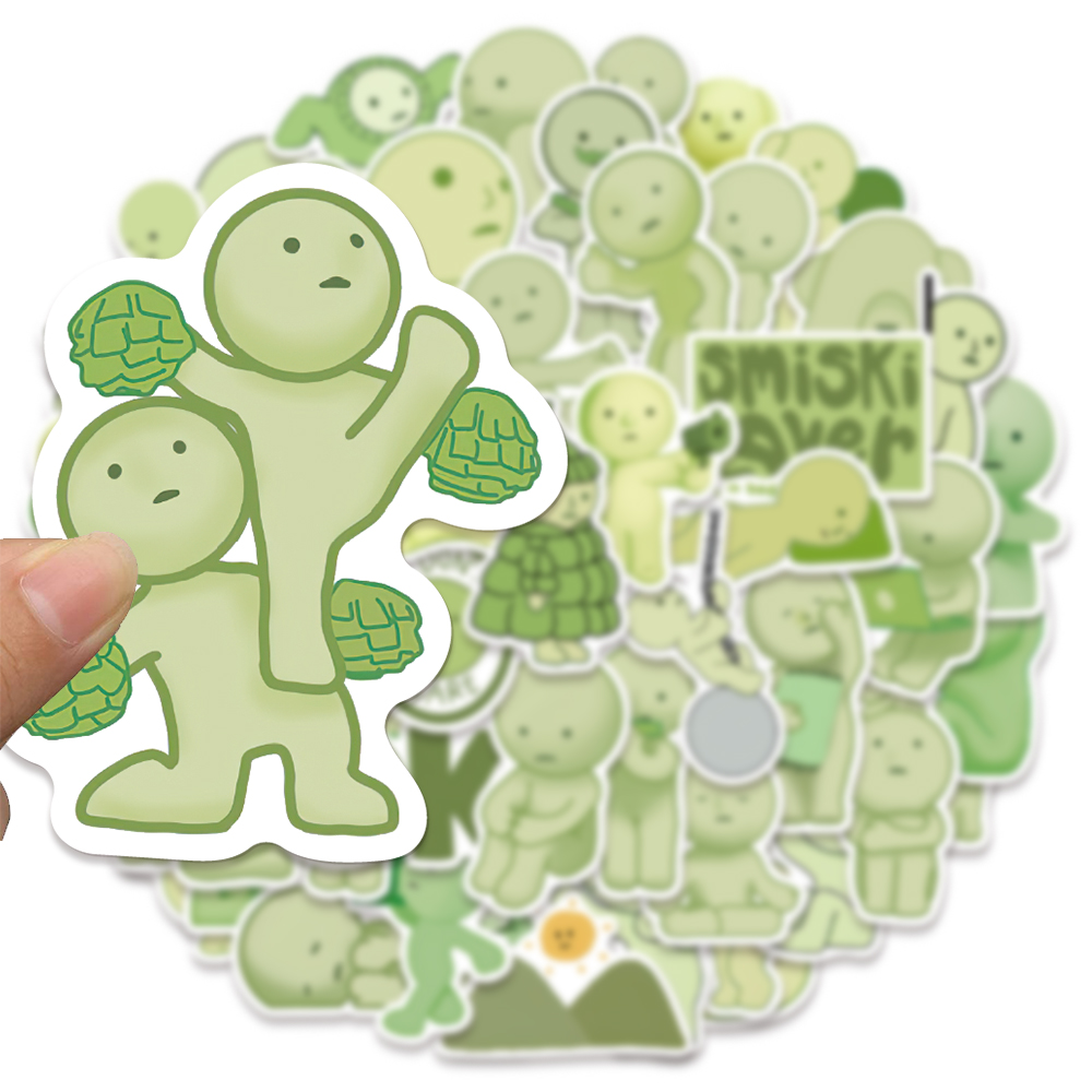 54/108/162Pcs Nette Smiski Aufkleber Smiski Hippers DIY Aufkleber Scrapbooking Telefon Gepäck Skateboard Wasserdichte Aufkleber