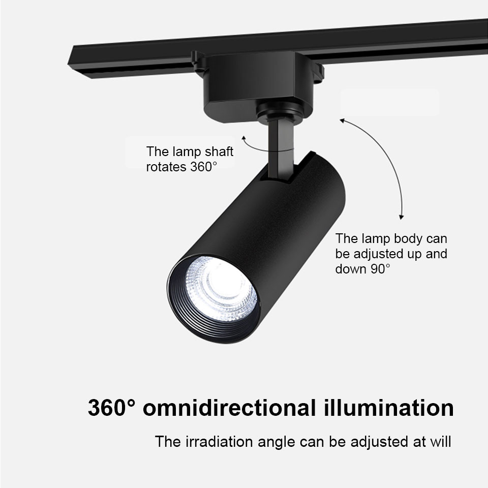 Juegos de luces de pista, foco LED de 12W, 20W, 30W, 40W, 175-265V, Blanco cálido, blanco frío, luz Natural de fácil instalación para el hogar y exteriores
