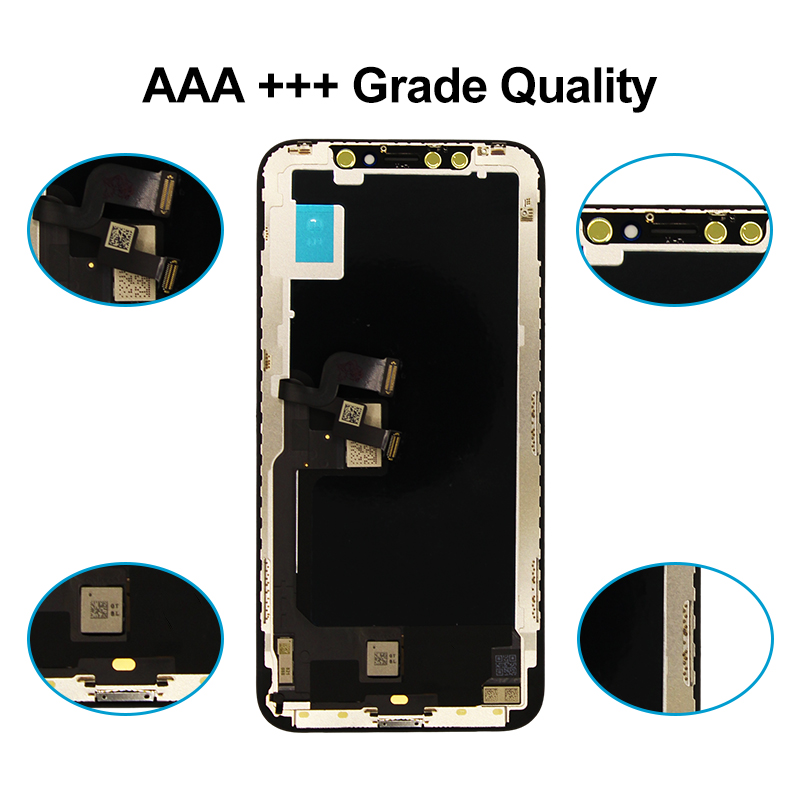Pantalla táctil LCD AAA + OLED para iPhone X, XR, XS Max, 11, 12 Pro Max, 13, sin píxeles muertos