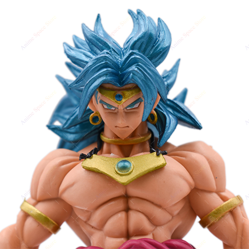 20 ซม.Dragon Ball รูป Broli Super Saiyan ยืนท่าทางผมสีฟ้าคอลเลกชันของเล่น PVC Action ตุ๊กตาสําหรับเด็ก Xmas ของขวัญ