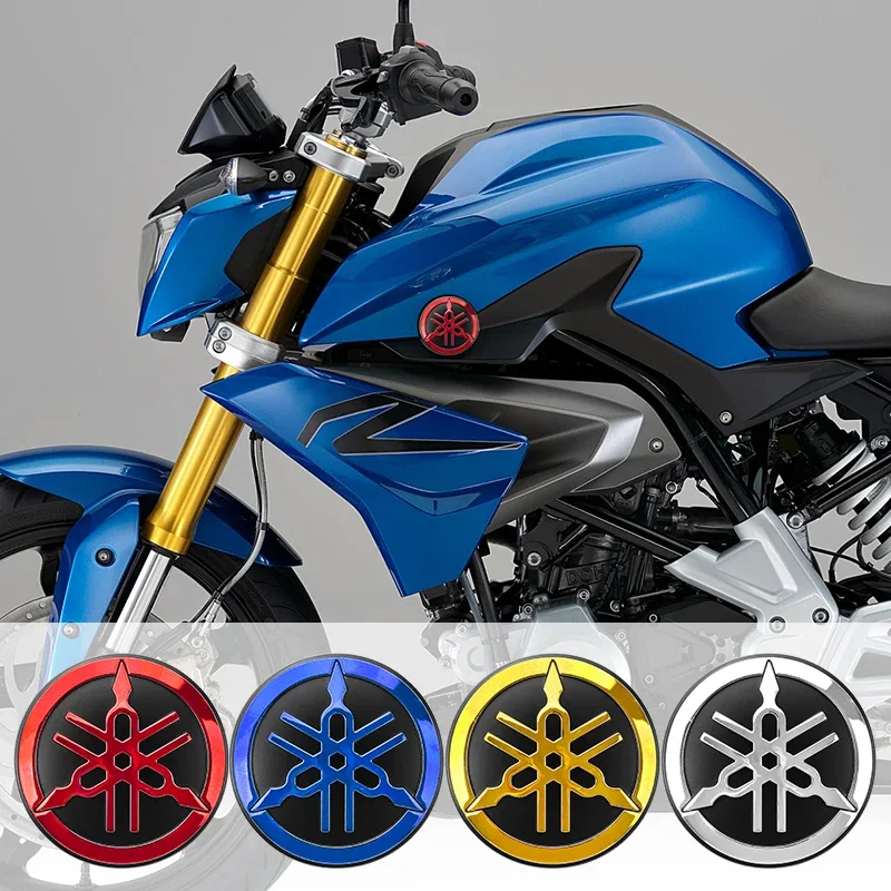 3d carro motocicleta modificado adesivo de carro 5cm metal adesivo de carro alumínio redondo decalque emblema logotipo para yamaha r1 r3 r25 Mt-09 mt07