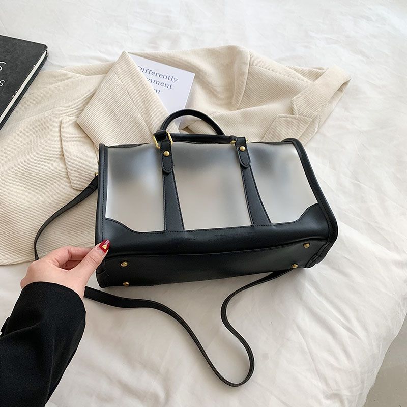 กระเป๋าใส่น้ำยาซักล้างแบบพกพาสำหรับผู้หญิงกระเป๋า PVC กันน้ำขนาดใหญ่ใส่ tas jeli สำหรับเดินทางถุงใสชายหาด