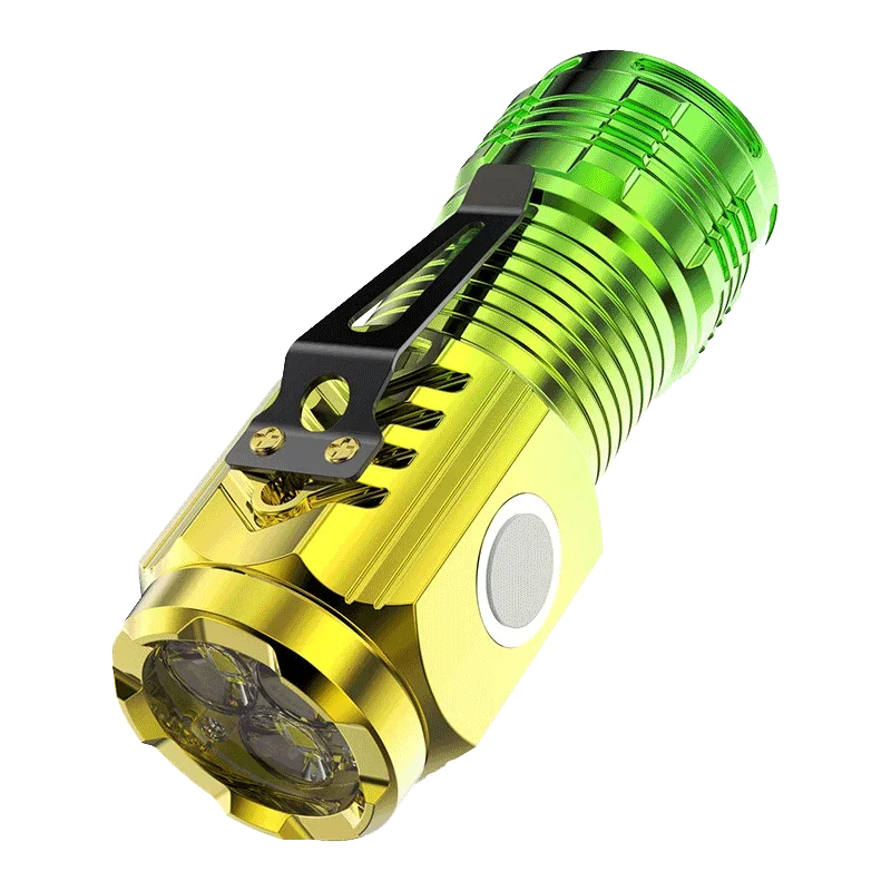 3LED Super Bright torcia portatile Mini Burst Flash Torch faretto di emergenza per esterni ricaricabile con magnete a coda con Clip a penna