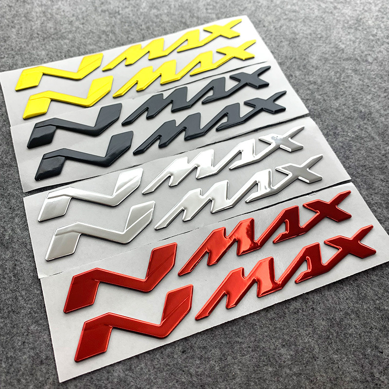 Pegatinas con emblema de tanque 3D para motocicleta, calcomanías con logotipo de N-MAX, apliques para Yamaha NMAX N MAX N-MAX 155 250 400 125 a prueba de agua