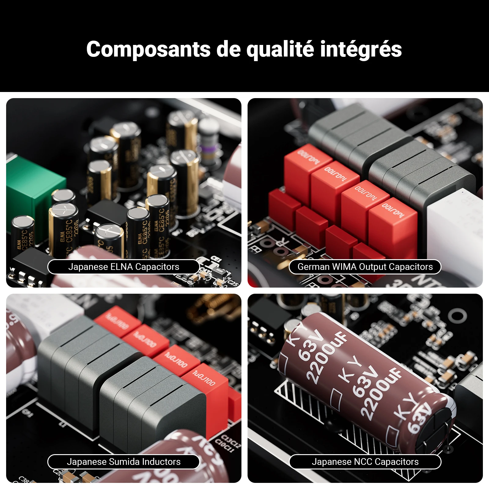 Fosi amplificateur de puissance Audio stéréo 300W x2 TPA3255 classe D Mini haut-parleur amplificateur Audio 2 canaux pour bibliothèque passive