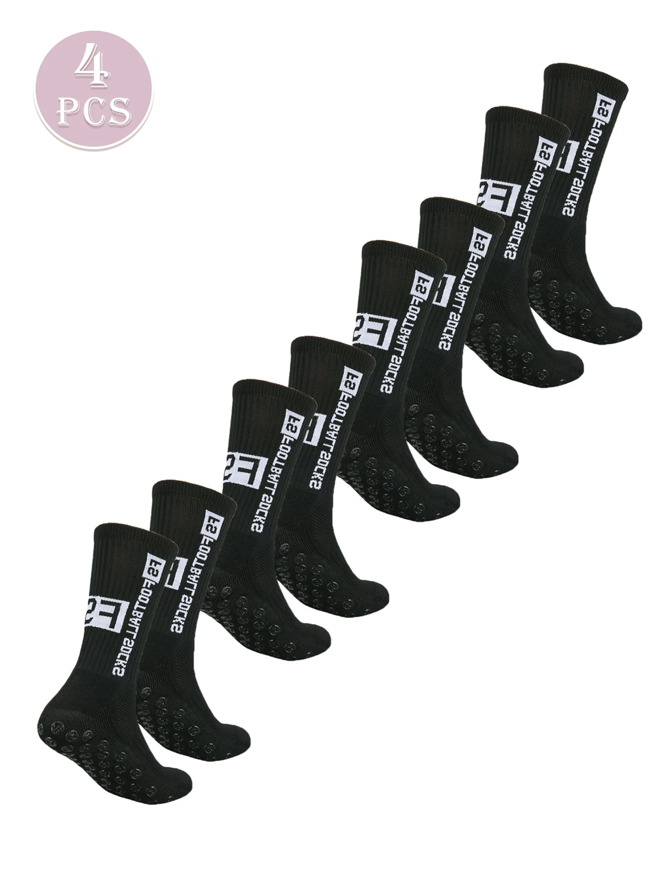 5 pares de meias esportivas de ioga e meias de futebol de pontos adesivos multicoloridos para absorção de suor antiderrapante meias de prevenção de odores