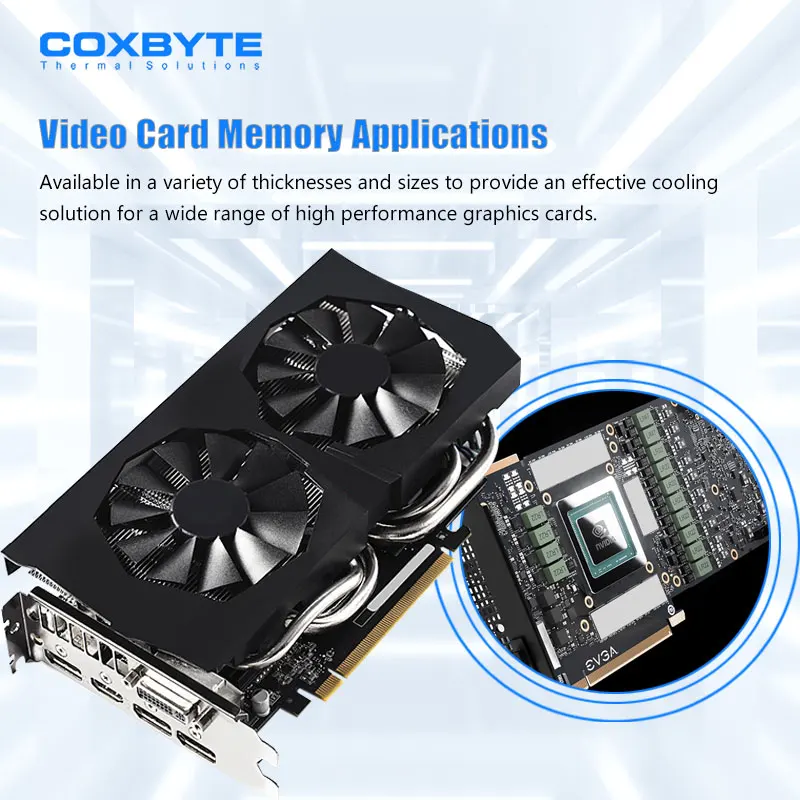 Coxbyte 14.8W/mk 熱伝導性高性能サーマルパッド CPU/GPU グラフィックスカードサーマルパッド マザーボードサーマルパッド