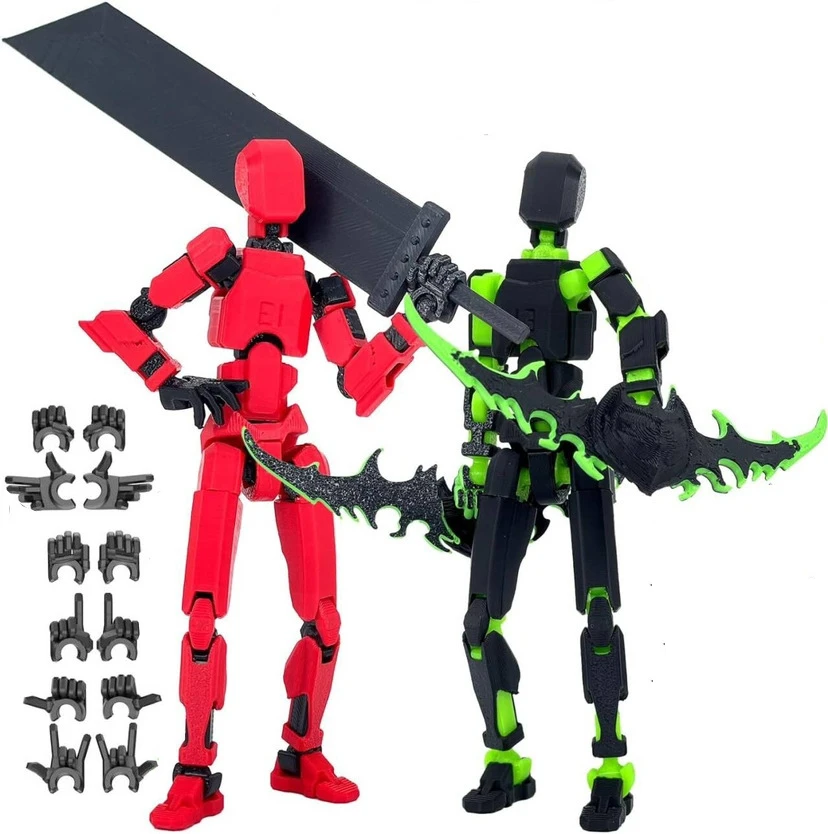 Multi-Jointed Movable Shapeshift Robot 3D Printed Mannequin Dummy Lucky 13 Robot movable figures adult toys children's toys