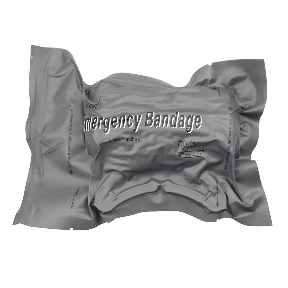 Bandage hémostatique de 4/6 pouces – Premiers secours d'urgence pour le camping, la randonnée et la sécurité extérieure