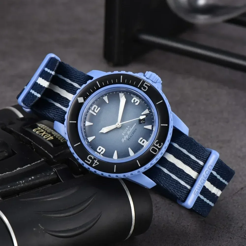 Luksusowy minimalistyczny męski zegarek sportowy na rękę 2025, modny zegarek męski z nylonowym paskiem, retro analogowy zegarek kwarcowy z datownikiem, Reloj Hombre A+