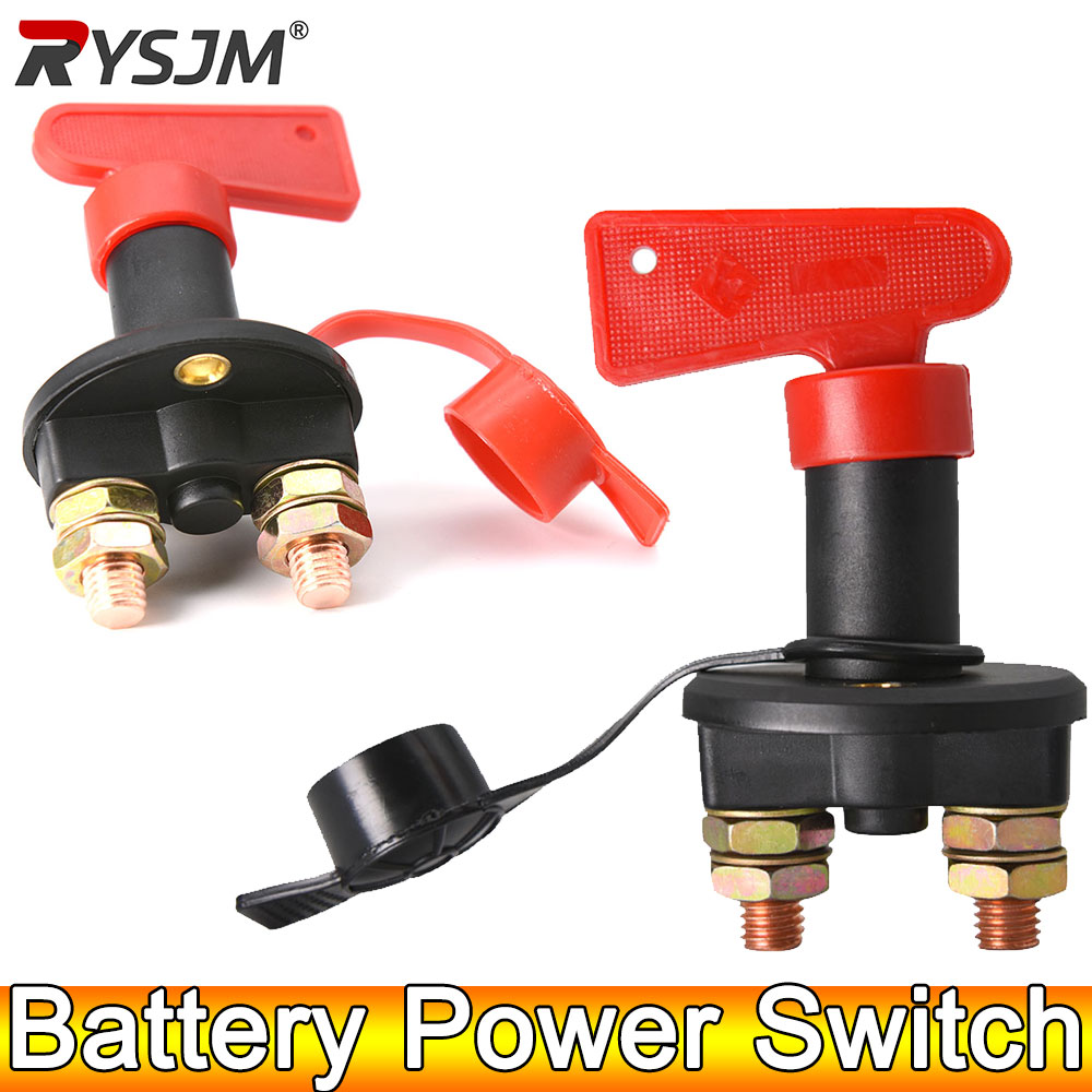 AD Auto Schakelaar 12V Belangrijkste Afgesneden Kill Switch Voertuig Gemodificeerde Isolator Disconnector Rode Sleutel Afgesneden Batterij voor Vrachtwagen Boot