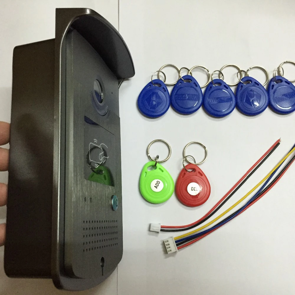 Video-intercom deurtelefoonsysteem 1 RFID-kaartlezer HD deurbelcamera op voorraad groothandel