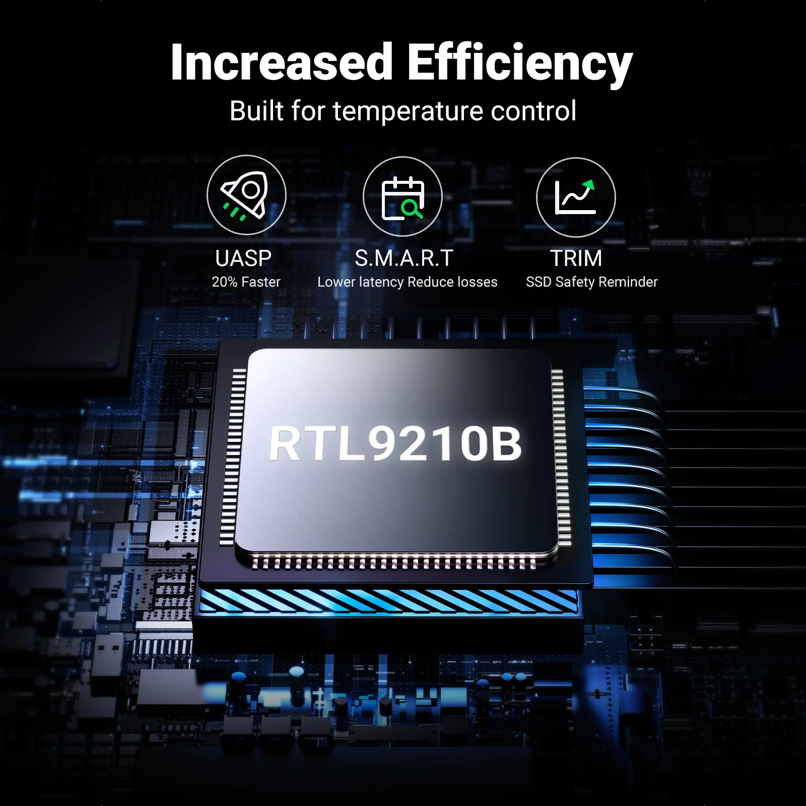 Внешний SSD-адаптер UGREEN M2, 10 Гбит/с, USB C 3,2 Gen2
