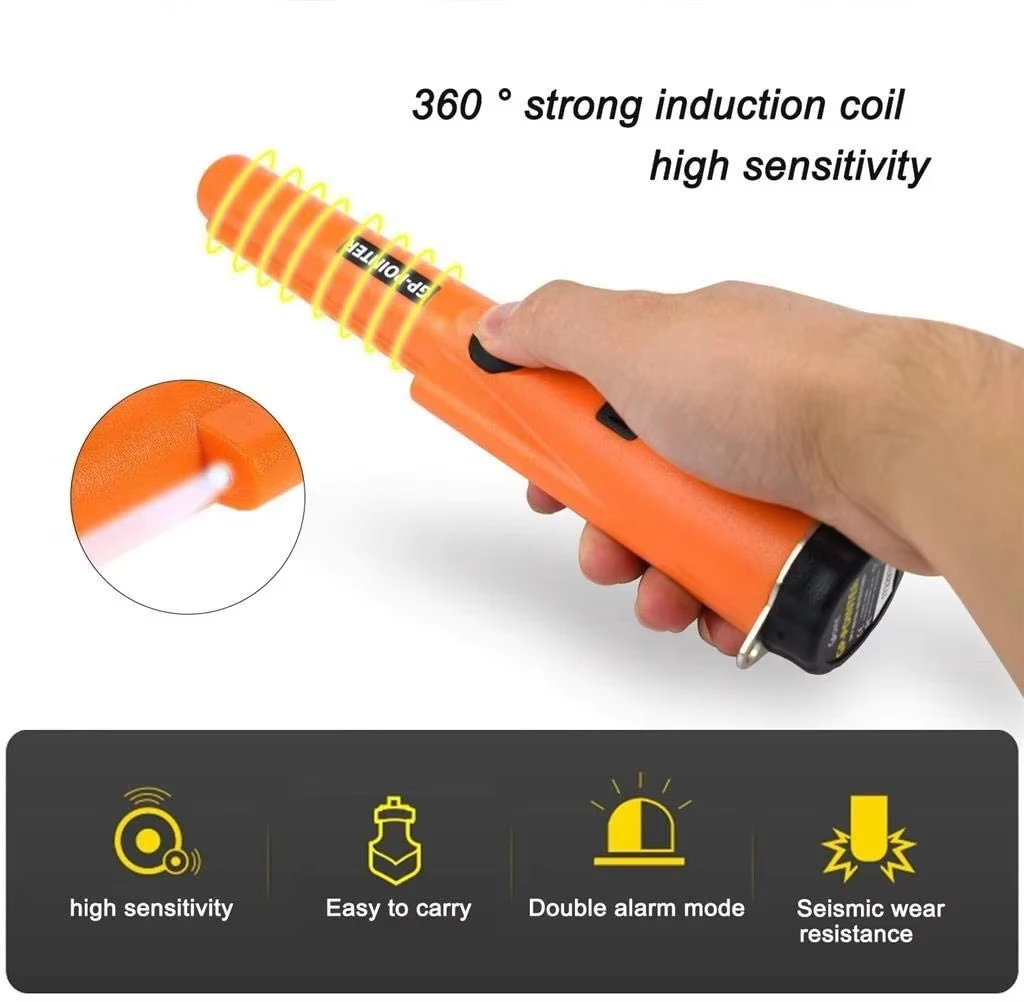 1 st Waterdichte en hooggevoelige veiligheidsdetector Positioneringsstaaf Handheld ondergrondse metaaldetector GP Pointer Handheld