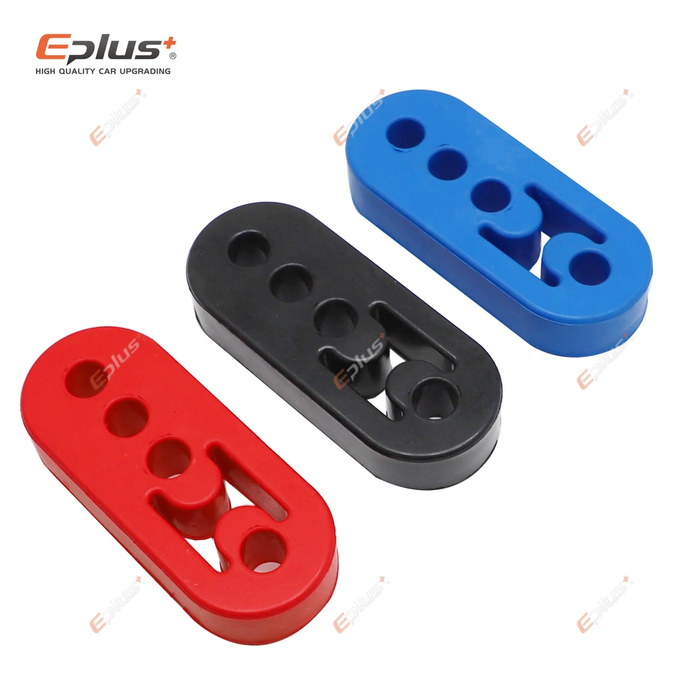 Universal Auto Auspuffrohr Halterungen Aufhänger Isolator Polyurethan Aufhänger Liner Halterung 2 Löcher 4 Löcher Schwarz Rot Blau
