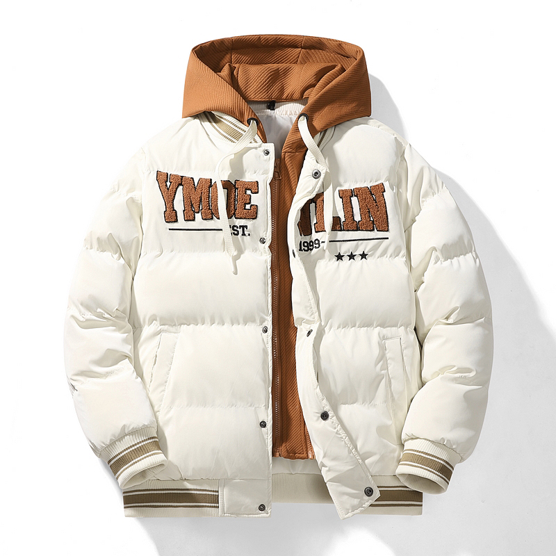 Casual Opstaande Kraag Parka Voor Heren Kleding Groot Formaat Heren Dik Warm Bomberjack Herfst Winter Fleece Slim Fit Jas