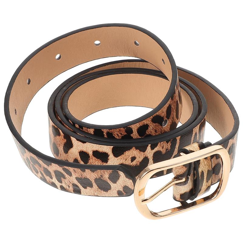 Cinturón Vip de diseñador para hombre y mujer, cinturón de leopardo a la moda, combina con todo
