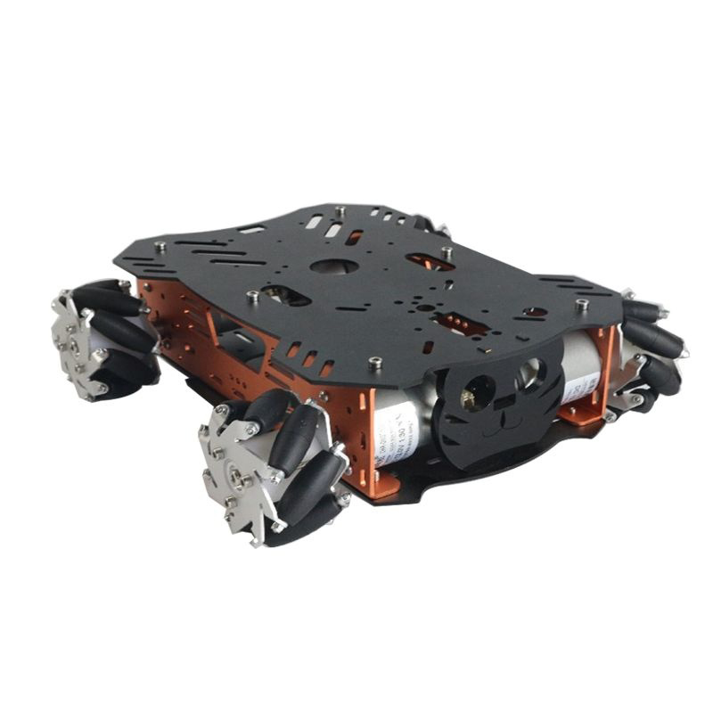 Metal Mecanum Roda Robô Carro para Arduino, Tanque RC, Kit DIY com Motor Encoder 12V, Ps2 UNO Programável, Carga 10-25kg