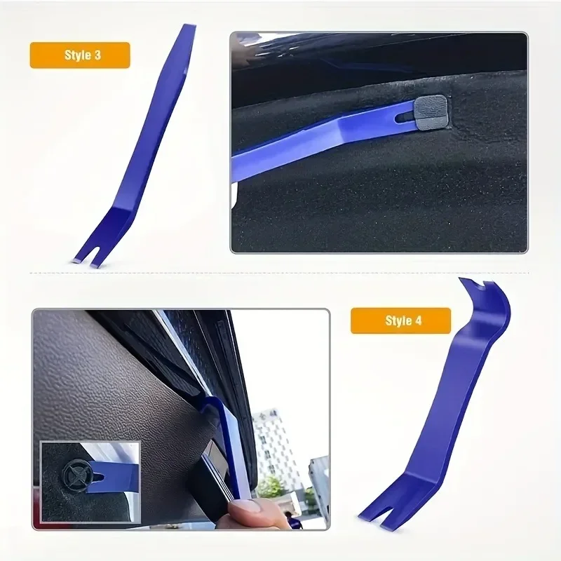Herramienta de extracción de embellecedor de Panel de Clip de puerta automática, Kits de desmontaje de Audio de coche, instalador de desmontaje de navegación, extractor de clavos de automóvil