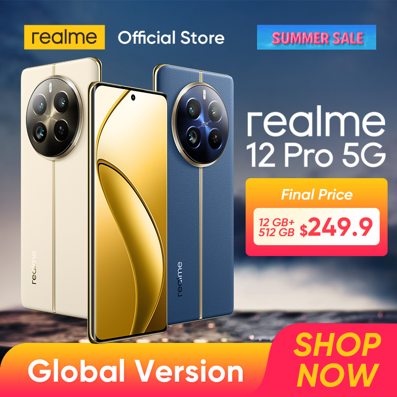 Смартфон Realme 12 Pro 5G, 8 ГБ + 256 ГБ, 6,7 дюйма, Android-смартфон, Dual-SIM, 32 МП, 5000 мАч, ЕС